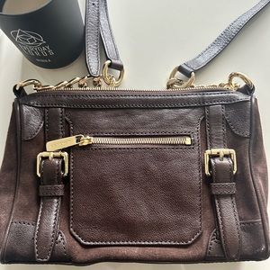 Michael Kor Suede and Leather Purse